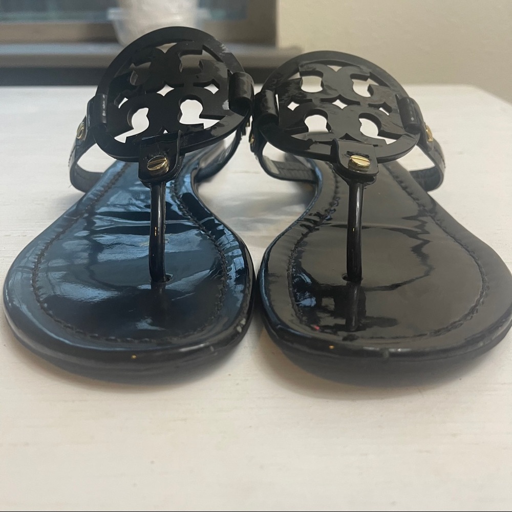 Tory Burch Black Miller Sandals Size 9